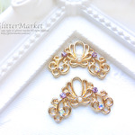 【再入荷】5個セット☆マーメイド♪透かし　シェルコネクター