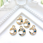 【再入荷】10個セット☆いろいろ使える♪ムーンチャーム