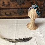 華やかアフリカ布 色々な巻き方ができる ターバン