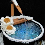 花手水～雪景色～Lサイズ黒