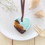 ☆特集掲載☆チョコミントのハートサシェ
