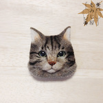 -猫桜様専用ページ- ねこブローチ＊BrownTabby・S＊