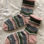 opal毛糸＊気仙沼"桜“🌸おとめつばき🧶ロールアップソックス🧦送料無料
