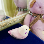 <限定>セキセイインコライラックの鳥オブジェ+麻呂鳥ポストカード等セット