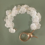 【一点もの】アールデコ風オーロラカラーフラワーグローブホルダー