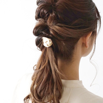 変形ウェーブプレートヘアゴム