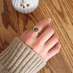 ドイツ ヴィンテージ ボタン の １粒 リング