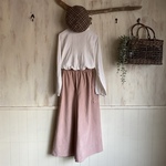  【1月29日～31日期間限定セール】コーデュロイワイドパンツ ピンクベージュ