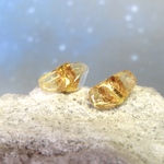 星の瞬き＊Rutile quartz×Citrine＊金継ぎ／S size 