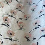 刺繍布＜ぼあーんぼあーん＞綿ダンガリー　オフ白×4色　30センチ