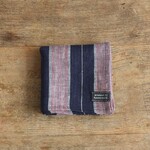 リネンハンカチromany stripe（ネイビー）*ユニセックス*メンズ
