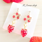 苺といちご蜜イヤリング（ピアス）