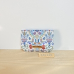 ラミネートの小さなお財布☆LIBERTY  Love Birds(グリーングレー)