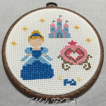 プリンセス👑 クロスステッチ壁掛け