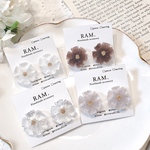 【🤍‪New color🤍】大ぶり❁お花ピアス/イヤリング