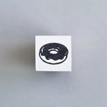 ［受注販売］チョコドーナツのミニスタンプ［15×15mm］