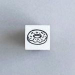 ［受注販売］ホワイトチョコドーナツのミニスタンプ［15×15mm］