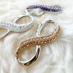 ネックレス　スワロフスキー  インフィニティ　Ｐｅａｒｌ　Ｓｉｌｋ