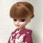 リカちゃん 着物　ピンク・花柄