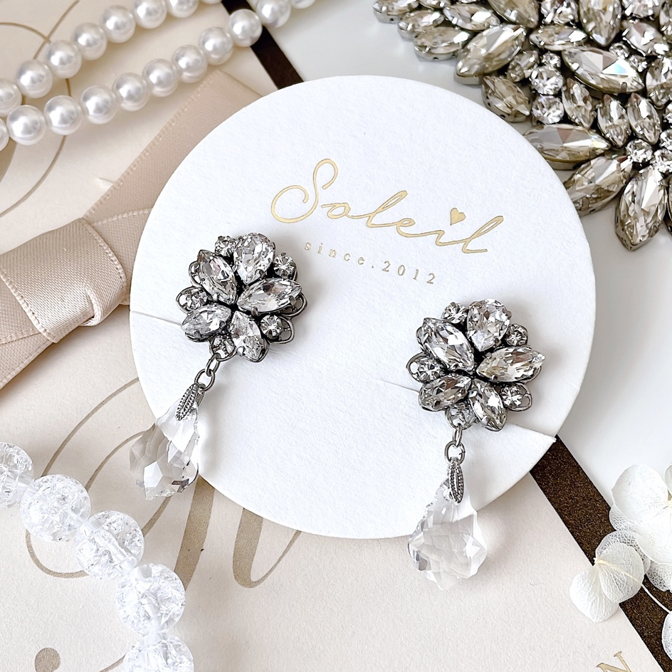 美品　ブライダルイヤリング　結婚式　ウェディング Natural Wedding ブライダルイヤリング | Muguet Jewel オシャレ