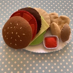 フエルトままごとハンバーガーセット