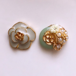 ボタンアクセサリー(ピアス・イヤリング)