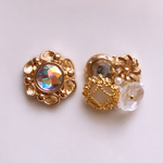 ボタンアクセサリー(ピアス・イヤリング)