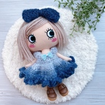 ☆ハンドメイド イルメール マリーちゃんお洋服 2点セット(モヘアブルー)☆