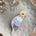 オカメインコなブローチ