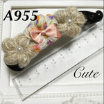 編み花バナナクリップA955