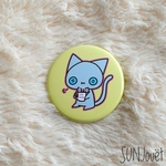 【にゃん様イラストグッズ】ふぅ【にゃん様缶バッジ】