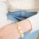 【chimie vintage】ヴィンテージパール&チェーンアソートブレスレット