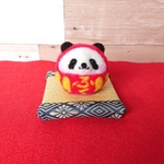 🐼パンダだるまくん(羊毛フェルト)