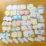 コメント枠 吹き出し Ｃ フレークシール ハンドメイド