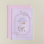 ★betty991822様専用★ひつじのバースデーカード　送料無料　紙刺繍　誕生日　記念日