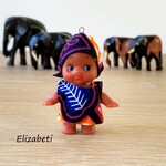 【タンザニアの子ども支援】キューピーストラップ　Gladness