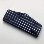 ワイヤー折らずに収納　マスクケース　シンプルドットnavy