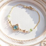 天然石 新緑のようなペリドット ブレスレット