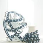 【saku様専用出品】　ハート4wayリード　スタンダード首輪　リボン付