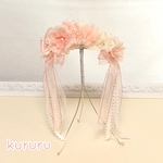 桜のヘッドドレスバレッタ