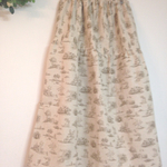 ＊綿麻トワルドジュイロングティアードスカート(brown)＊
