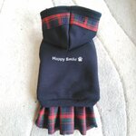 犬服！チェックスカート　現品のみ