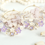 すみれと小花✴︎hoop bijou