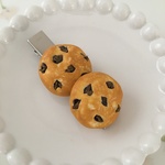 チョコチップクッキーのヘアクリップ♡6cm