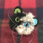 お髭自慢の猫ブローチ🐱💕