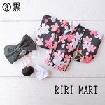 オビツ11　浴衣+帯+パンツ+巾着　ねんどろいどどーる　着物