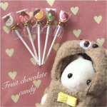 ミニチュア　ハンドメイド　バレンタイン　チョコキャンディ