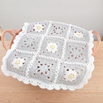 フラワーモチーフ   ＊  マルチカバー   ＊  かごカバー