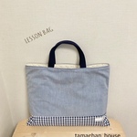 たっぷりレッスンバッグ＊＊Simple NAVY