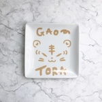 ポーセラーツ スクエアプレート (TORAからし)